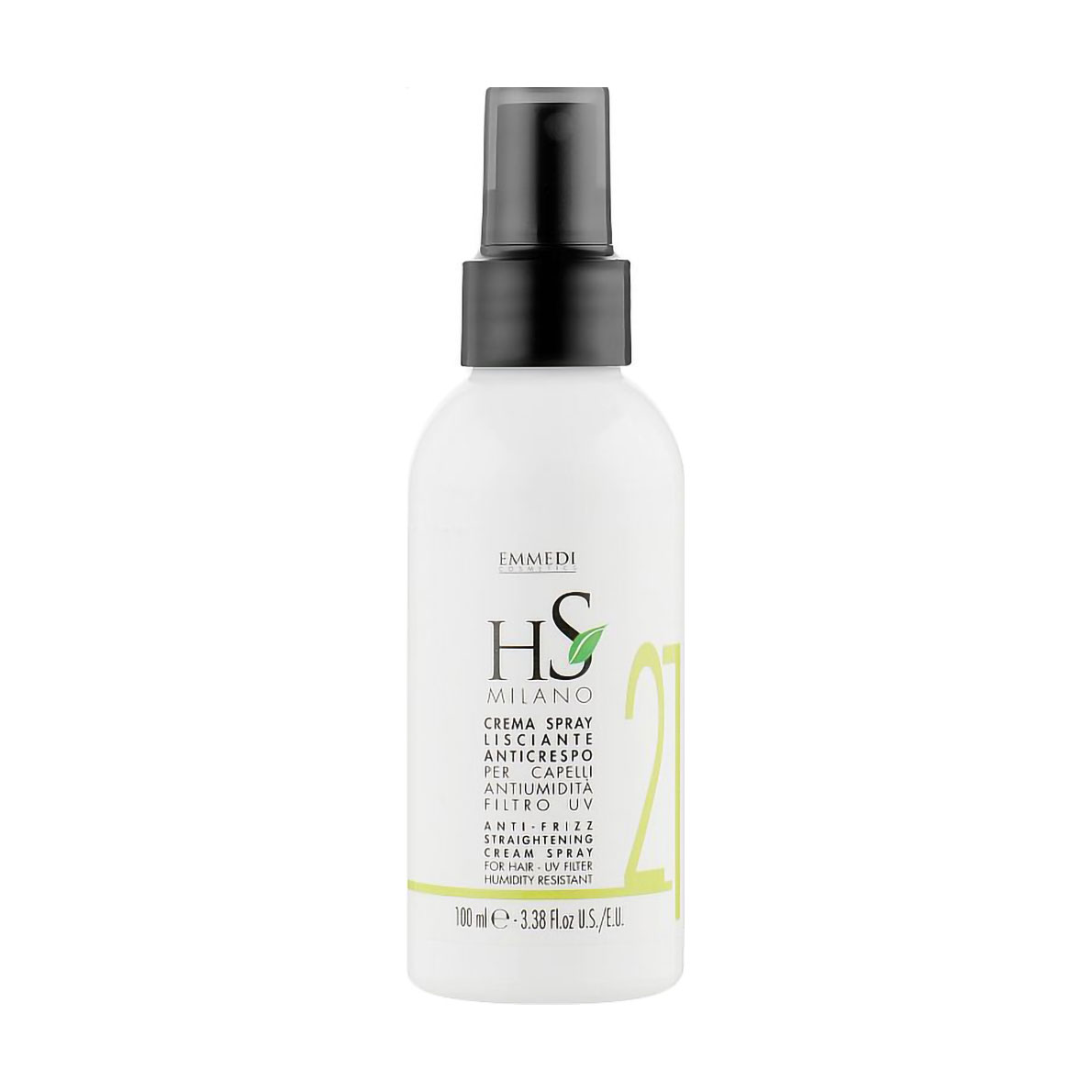 Крем-спрей для розгладжування волосся HS Milano 21 Anti-Frizz Straightening Cream Spray, 100 мл