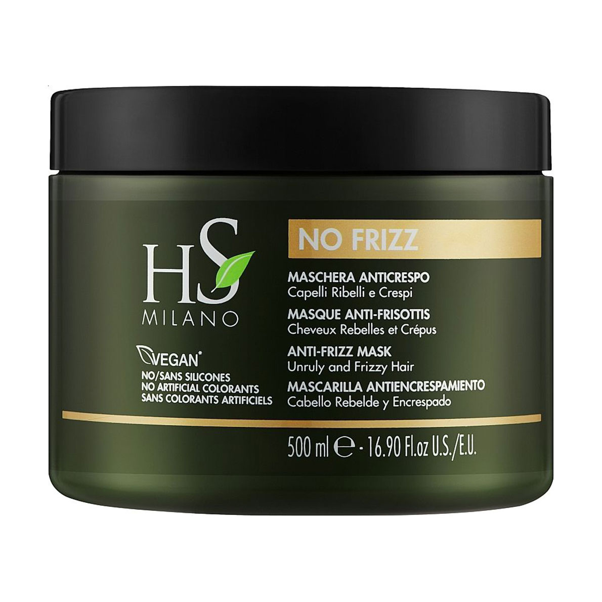 Розгладжувальна маска HS Milano No Frizz Anti-Frizz Mask для неслухняного та хвилястого волосся, 500 мл